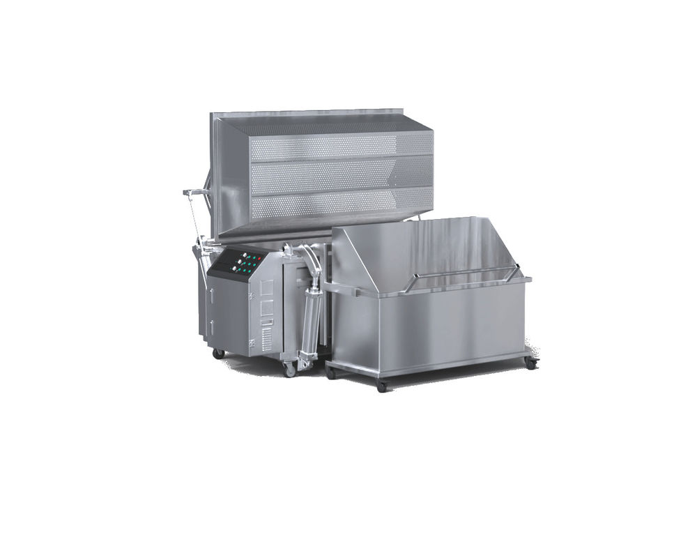 Gas Fired Automatic Fryer Machine with Auto Loading And Discharging For Chicken, Peanut